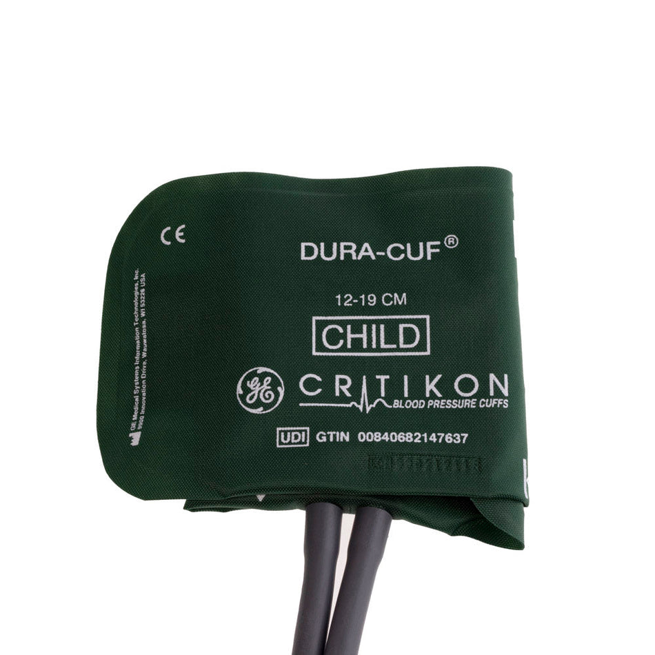 GE Medical 2781 Dura - Cuf Critikon Child Blood Pressure Cuff 12 - 19cm, Green - CornellSurgical.com