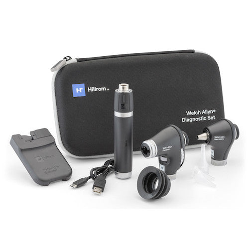 71-PM3LXE-US Welch Allyn 3.5V Diagnostic Set with PanOptic Plus LED Ophthalmoscope, MacroView Plus LED Otoscope