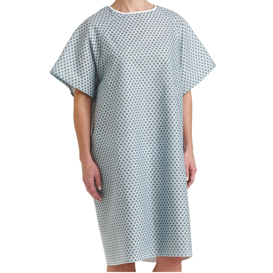 Patient Print Cloth Gown - Economy