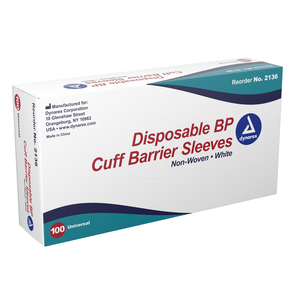 BP Cuff Barrier Sleeve (non - woven) 100/box - CornellSurgical.com