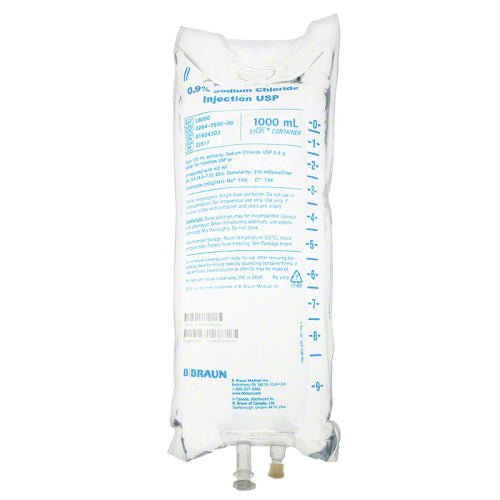 0.9% Sodium Chloride Injection USP, 1000 mL, 12's - CornellSurgical.com