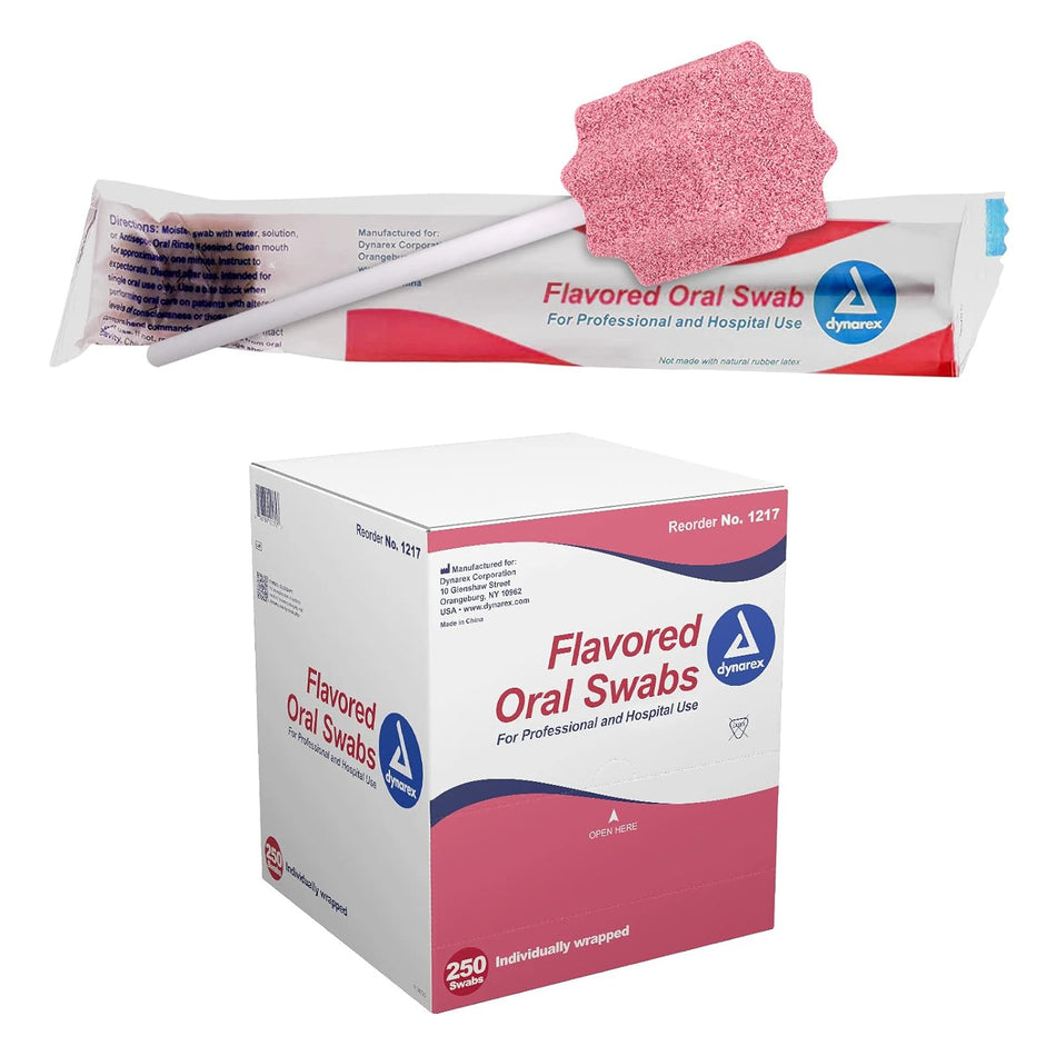 Oral Swabsticks, Flavored with Dentifrice, 250's