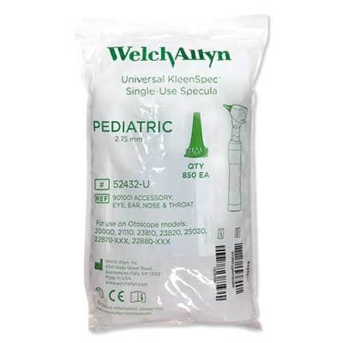 52432 - U Welch Allyn 2.75mm Pedi. KleenSpec Disposable Specula, 850's - CornellSurgical.com