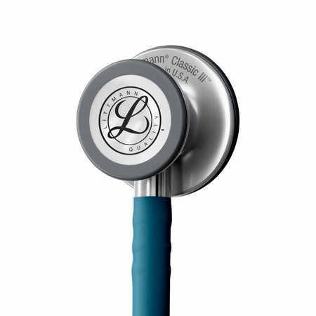 5623C Littmann Classic III - Caribbean Blue Satin Tubing - CornellSurgical.com