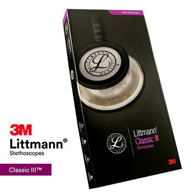 5962 Littmann Classic III - Pearl Pink w/ Mirror Finish, Pink Stem & Smoke - CornellSurgical.com