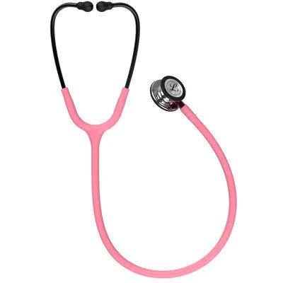5962 Littmann Classic III - Pearl Pink w/ Mirror Finish, Pink Stem & Smoke - CornellSurgical.com