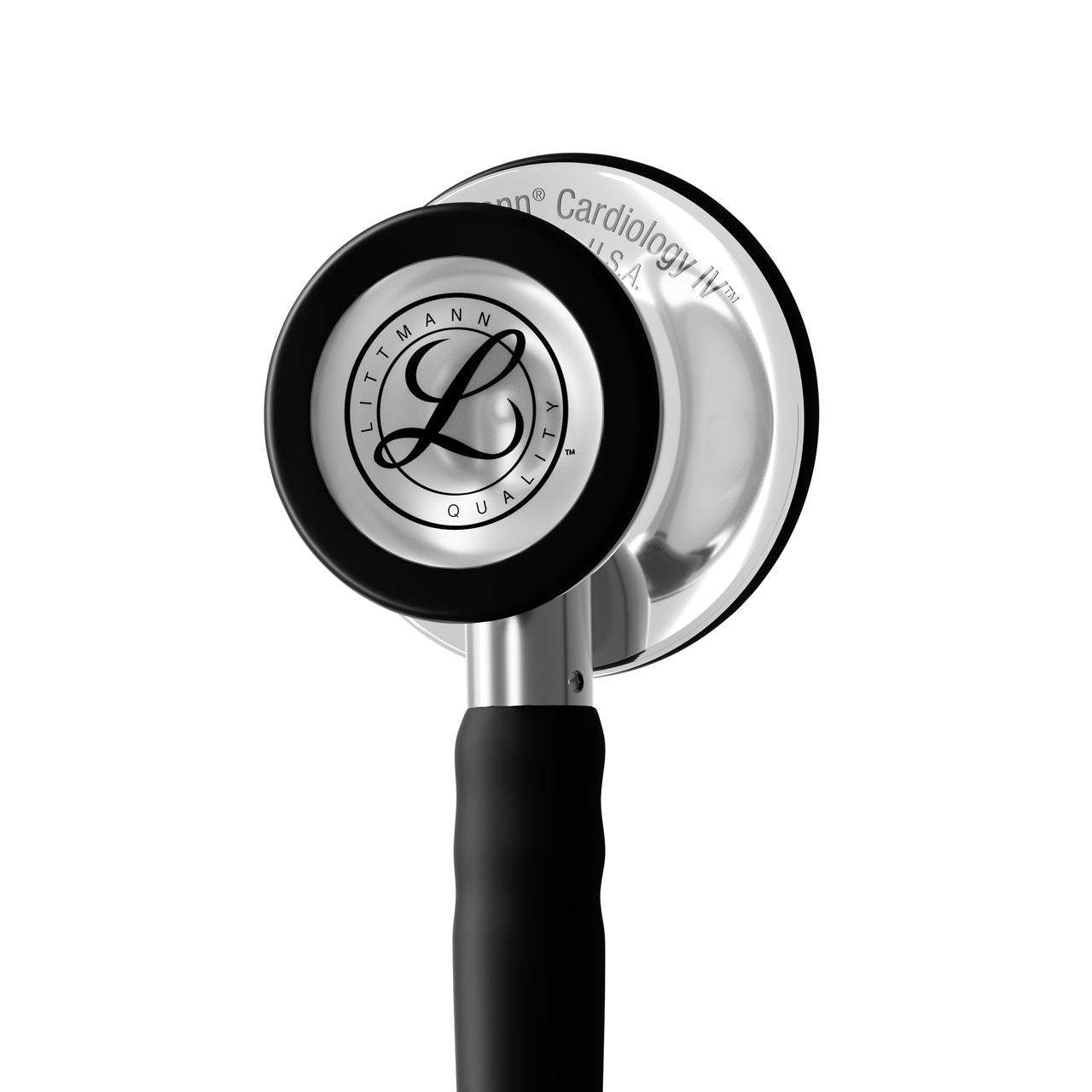 6177C Littmann Cardiology IV - Black Satin w/ Mirror Finish - CornellSurgical.com