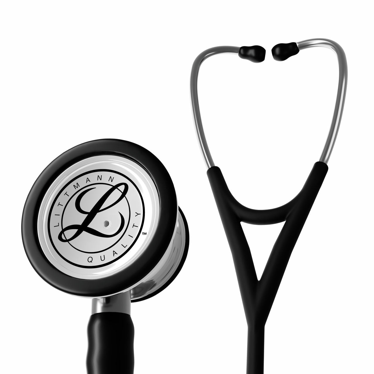6177C Littmann Cardiology IV - Black Satin w/ Mirror Finish - CornellSurgical.com