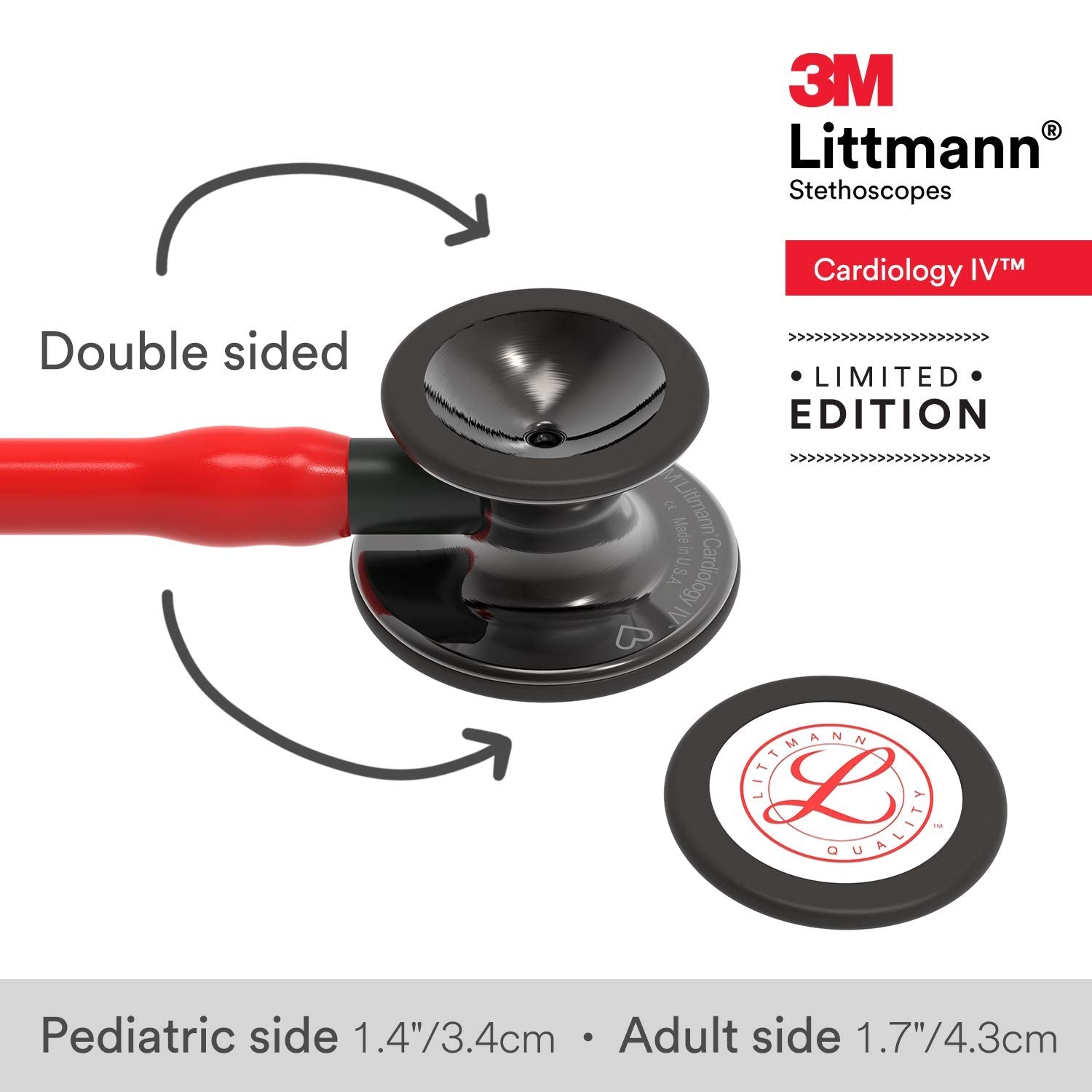 6182 Littmann Cardiology IV - Red w/ Smoke/Black, LIMITED EDITION - CornellSurgical.com