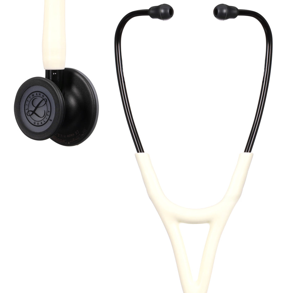 MISENGRAVED !! 6186C Littmann Cardiology IV - Alabaster w/ Black Matte Finish **FINAL SALE**