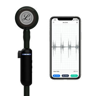 8480 3M Littmann CORE Digital Stethoscope, All Black - CornellSurgical.com
