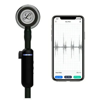 8890 3M Littmann CORE Digital Stethoscope, Black w/ Mirror Chestpiece - CornellSurgical.com
