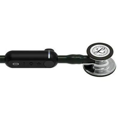 8890 3M Littmann CORE Digital Stethoscope, Black w/ Mirror Chestpiece - CornellSurgical.com