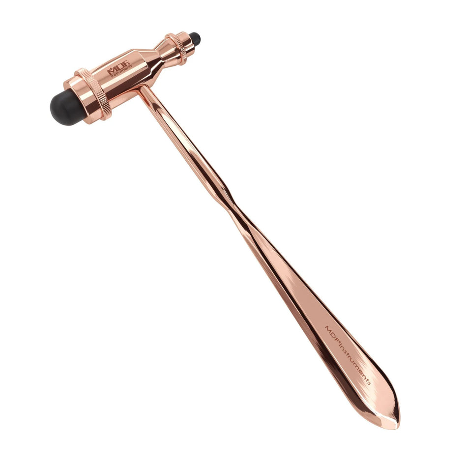 MDF Tromner Reflex Hammer w/ Pointed Tip, Rose Gold