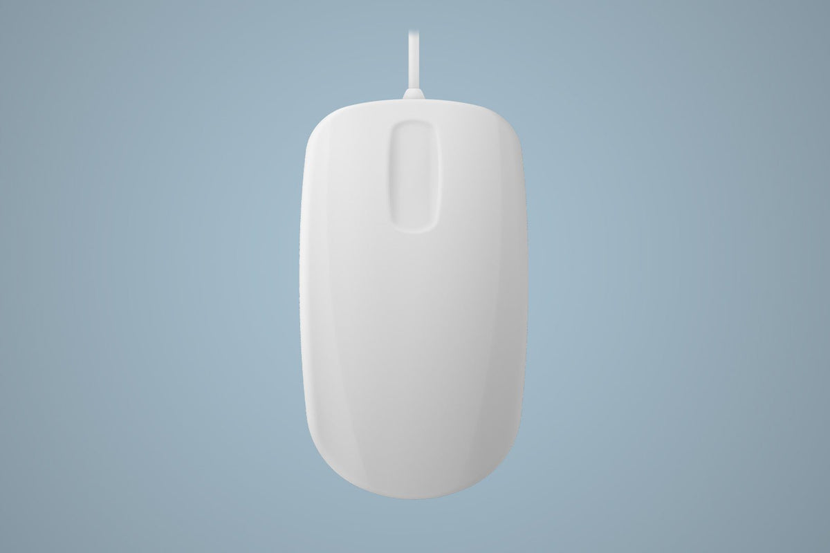 Contour Cherry AK - PMH3 Medical Mouse, Waterproof Hygienic Wireless Mouse for Healthcare, White - CornellSurgical.com