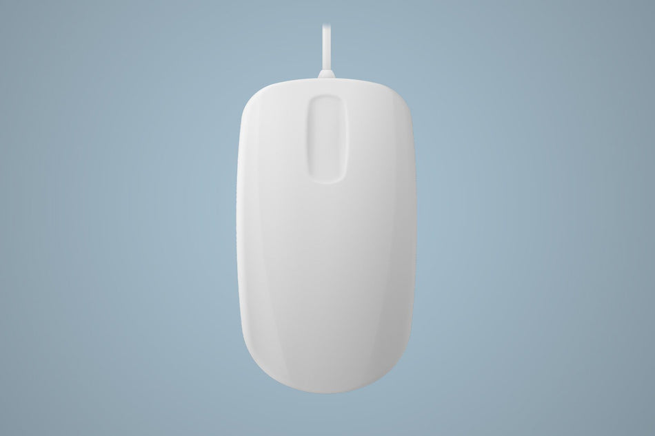Contour Cherry AK - PMH3 Medical Mouse, Waterproof Hygienic Wireless Mouse for Healthcare, White - CornellSurgical.com