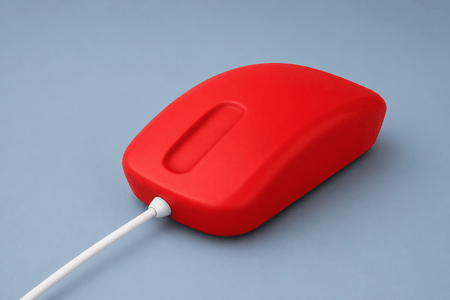 Contour Cherry AK - PMH3 Medical Mouse, Waterproof Mouse for Healthcare Downtime Workstations, Red - CornellSurgical.com