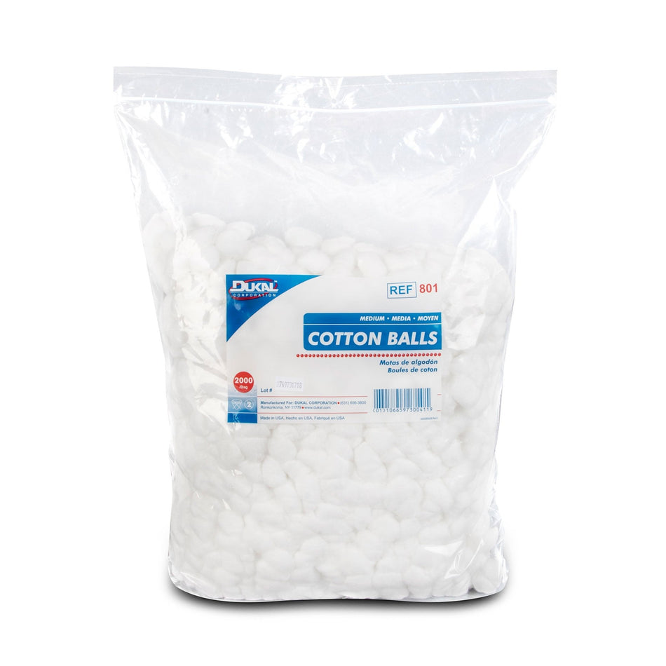 Cotton Balls, Medium, 2000/bag - CornellSurgical.com