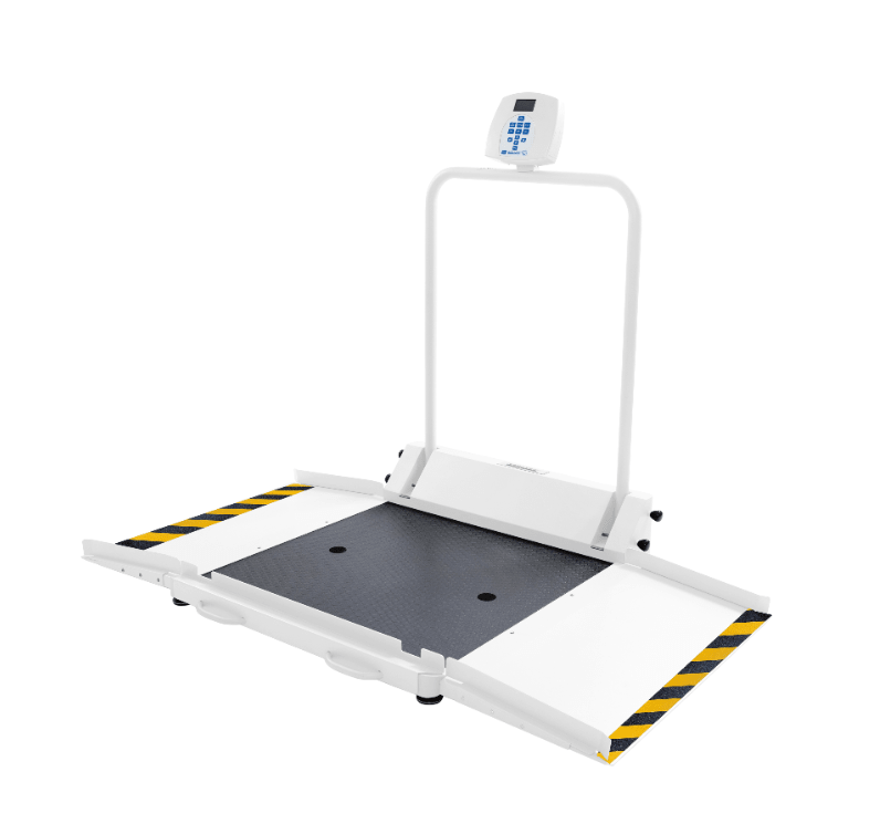 Digital Wheelchair Scale With Dual Ramps And Extra - Large Platform (ADA Compliant) - CornellSurgical.com