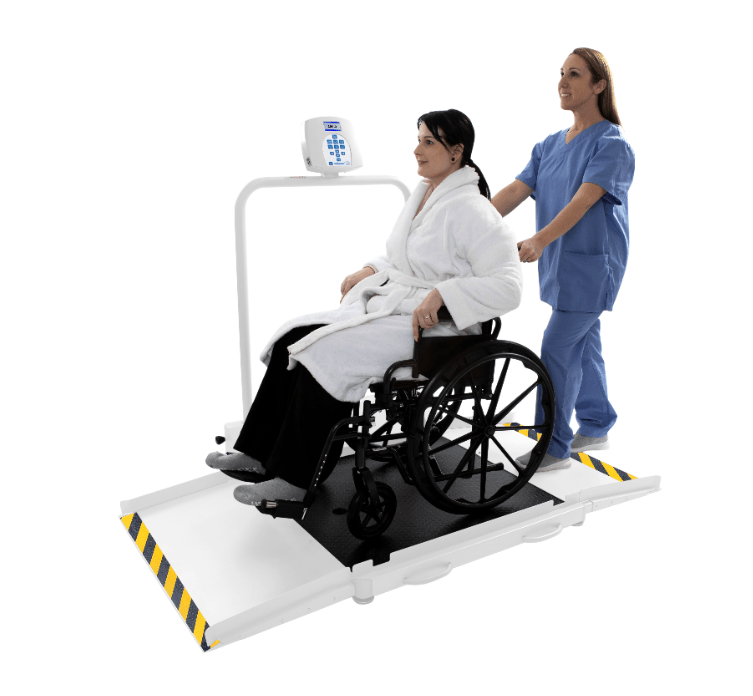 Digital Wheelchair Scale With Dual Ramps And Extra - Large Platform (ADA Compliant) - CornellSurgical.com