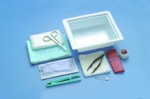 Dressing Change Tray w/ ABD Pad - CornellSurgical.com