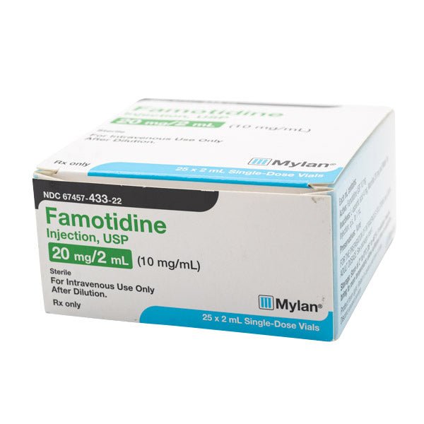 Famotidine Injection 20 mg/mL - 2mL SDV - CornellSurgical.com