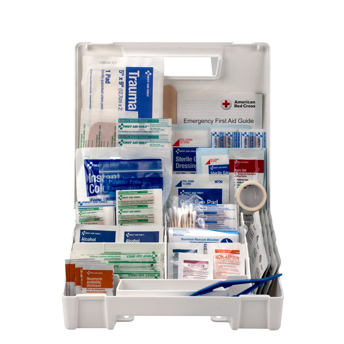 First Aid Kit, 199 Piece, Plastic Case - CornellSurgical.com