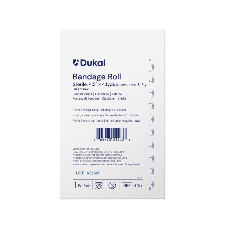 Fluff Bandage Roll 4.5" x 147", 6 ply, Sterile - CornellSurgical.com
