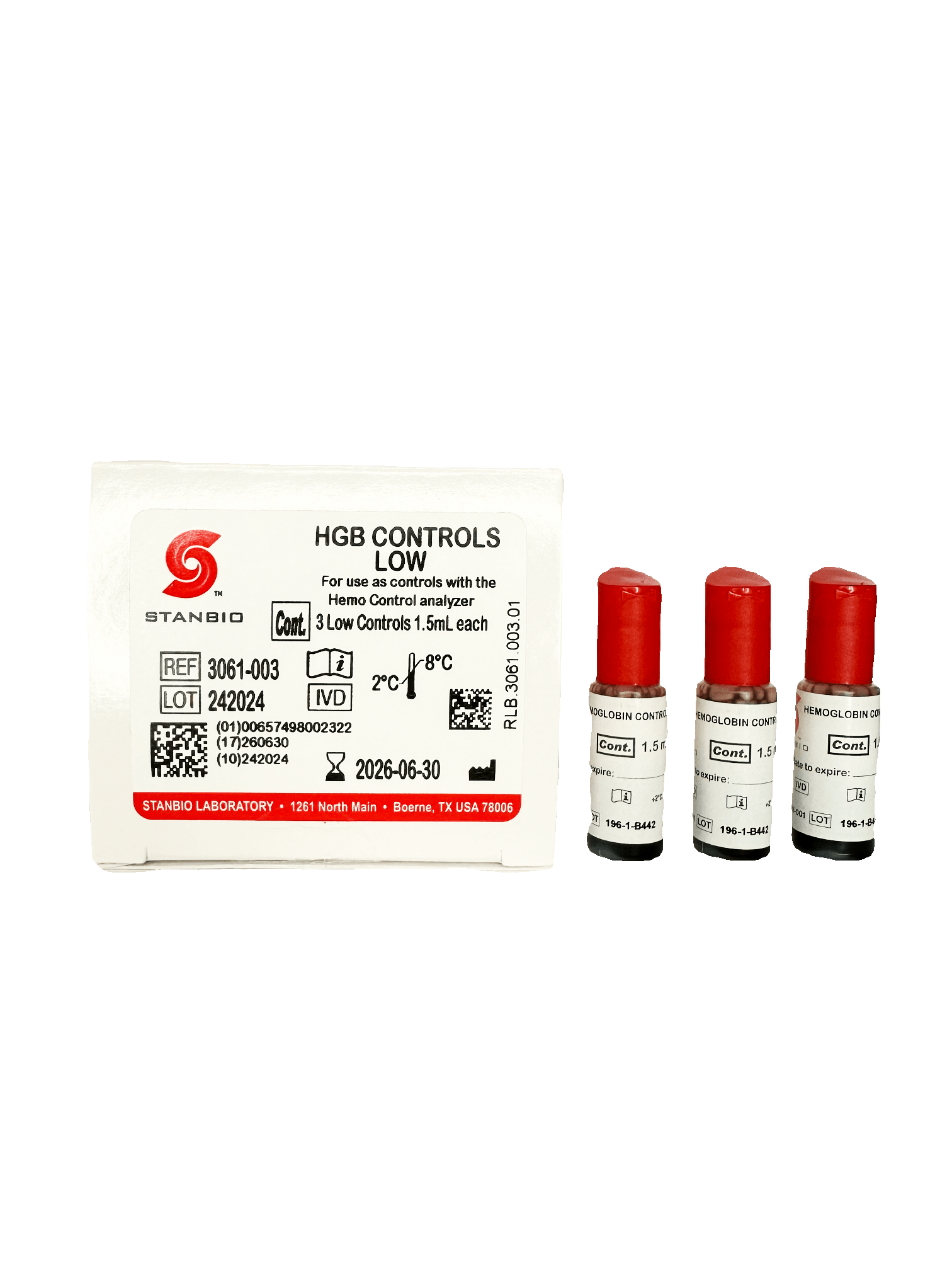 Hemo Control - Low Control 3 x 1.5ml - CornellSurgical.com