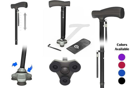 HurryCane Freedom Edition - Folding Cane - CornellSurgical.com