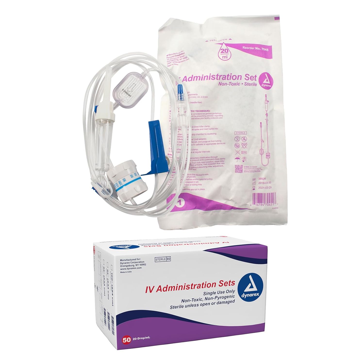 IV Administration Set - 20 Drop w/ Regulator – CornellSurgical.com