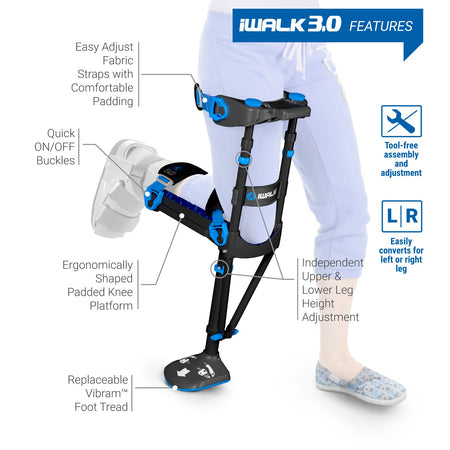 iWALK 3.0 Hands Free Crutch - CornellSurgical.com