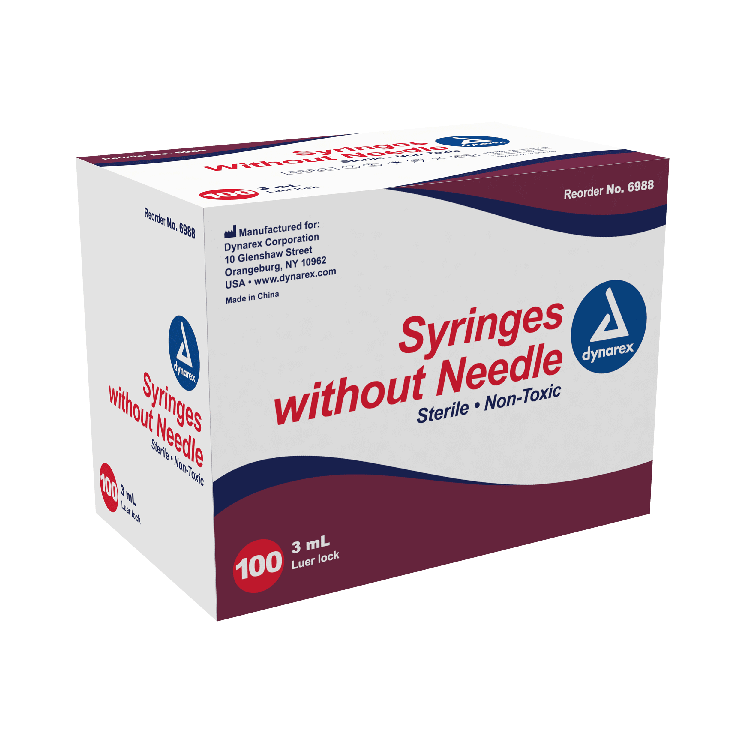 Luer Lock Syringes without Needle - 3mL - CornellSurgical.com