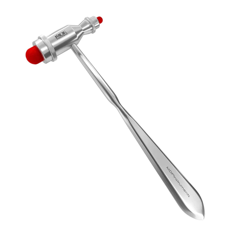 MDF Tromner Reflex Hammer w/ Pointed Tip, Red