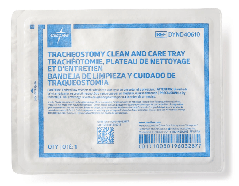 Medline Tracheostomy Care and Cleaning Tray DYND40610 - CornellSurgical.com