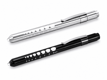 Metal Click LED Reusable Penlight - CornellSurgical.com