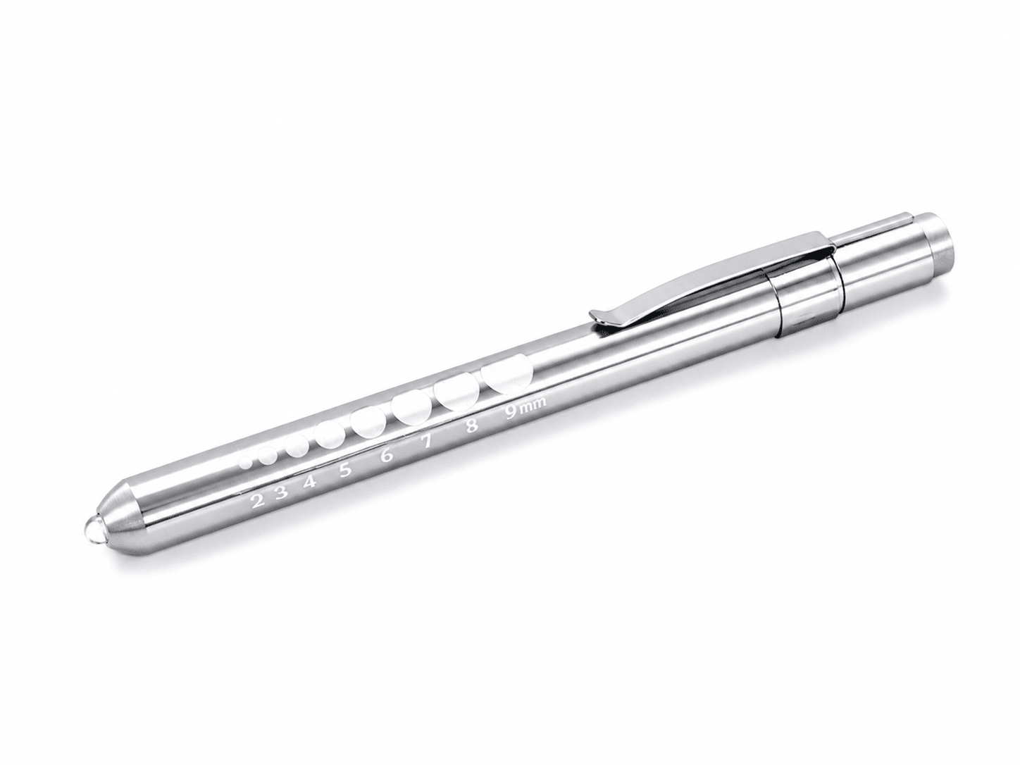 Metal Click LED Reusable Penlight - CornellSurgical.com