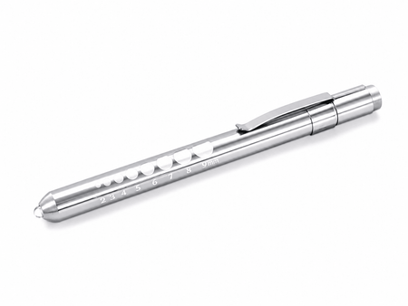 Metal Click LED Reusable Penlight - CornellSurgical.com