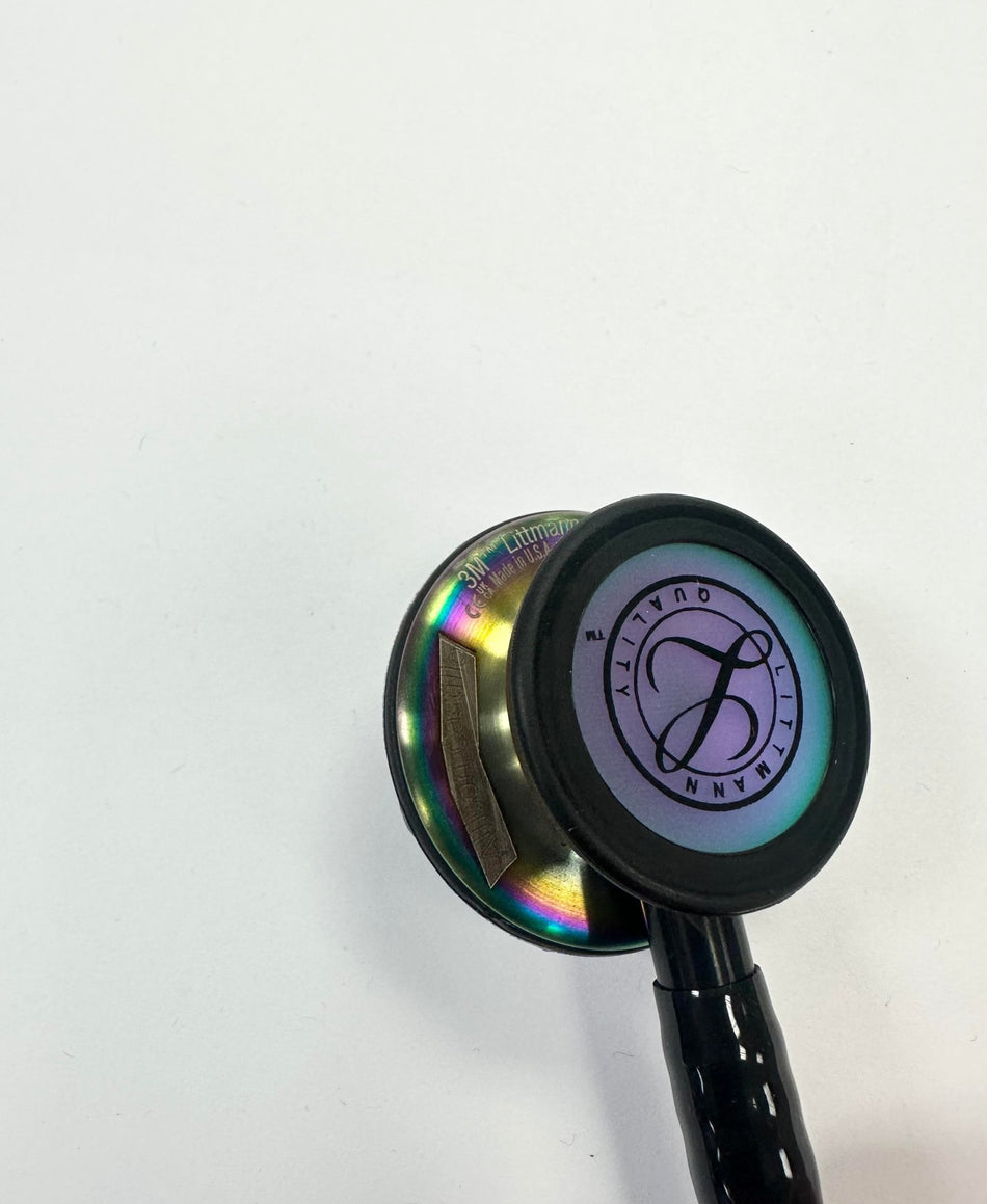 MISENGRAVED !! 5870 Littmann Classic III - Black w/ Rainbow Finish **FINAEL SALE** - CornellSurgical.com