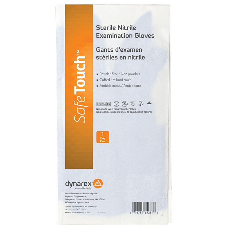 Nitrile Sterile Exam Gloves, Pairs, Medium - CornellSurgical.com