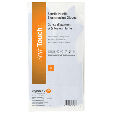 Nitrile Sterile Exam Gloves, Pairs, Medium - CornellSurgical.com