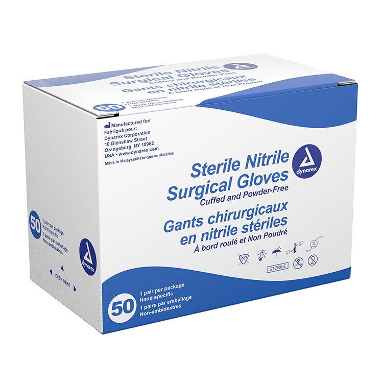 Nitrile Sterile Surgical Gloves, Pairs - CornellSurgical.com
