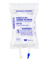 Practi - 0.9% Sodium Chloride™ 500 mL I.V. Solution (Training Only) - CornellSurgical.com