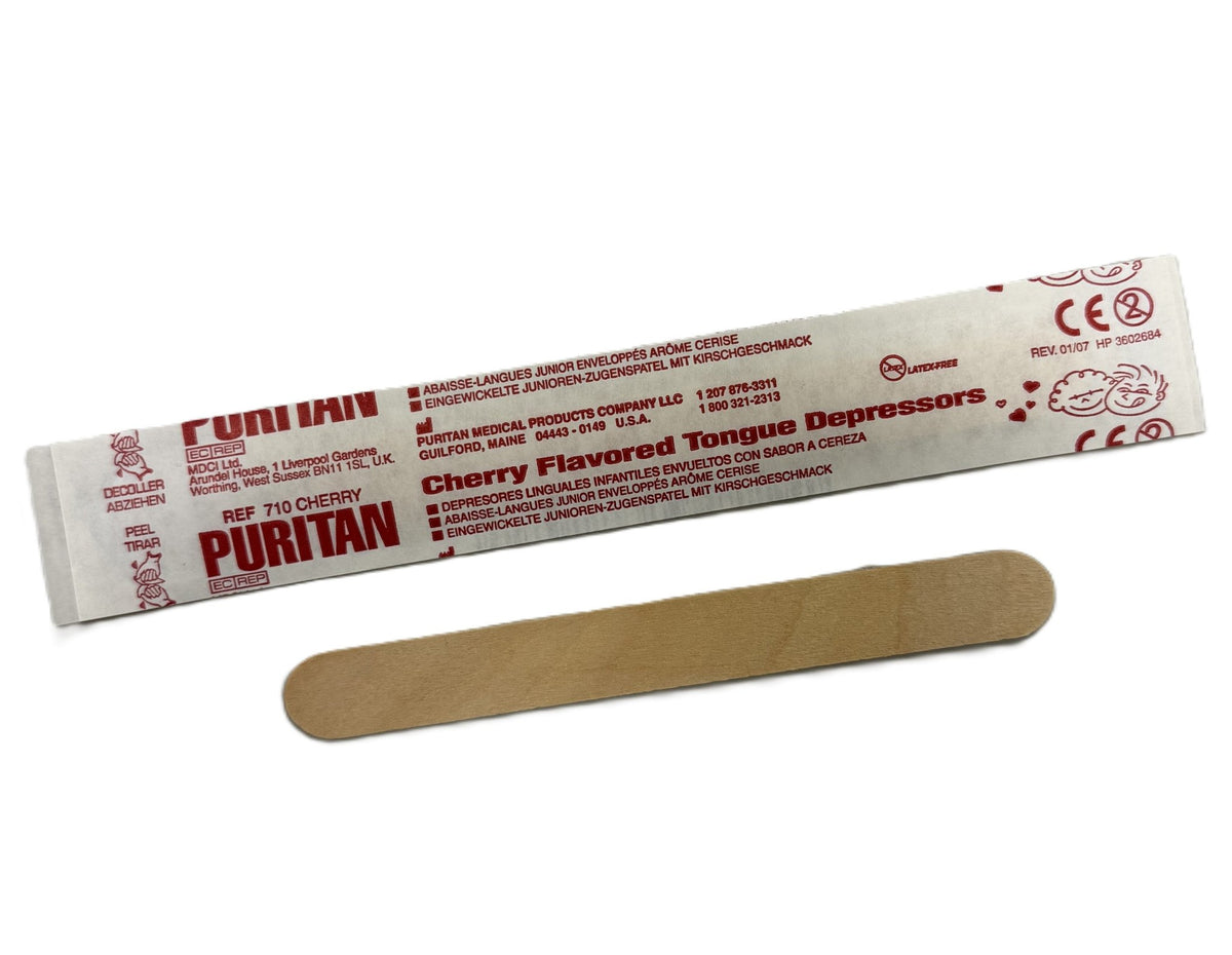 Puritan Cherry Flavored Tongue Depressor 710 - CornellSurgical.com