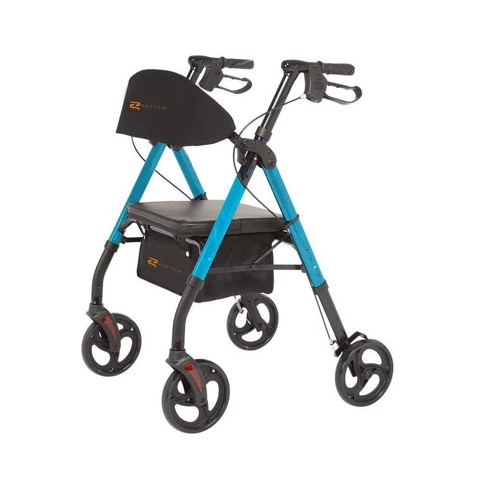 Royal Deluxe Universal - Aluminum 4 Wheel Rollator w/ Universal Height Adjustment - CornellSurgical.com