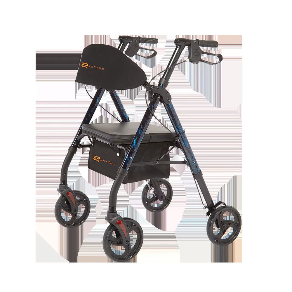 Royal Deluxe Universal - Aluminum 4 Wheel Rollator w/ Universal Height Adjustment - CornellSurgical.com