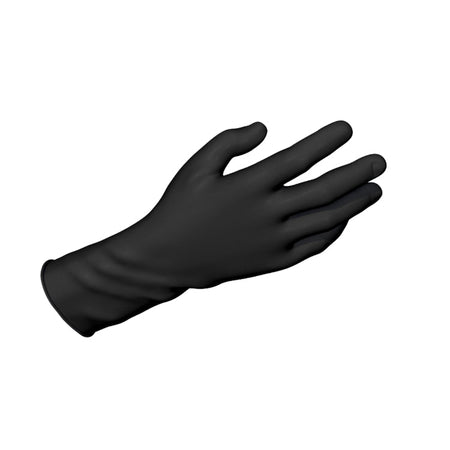 Safe - Touch Black Nitrile Exam Gloves, Powder - Free, 100's - CornellSurgical.com