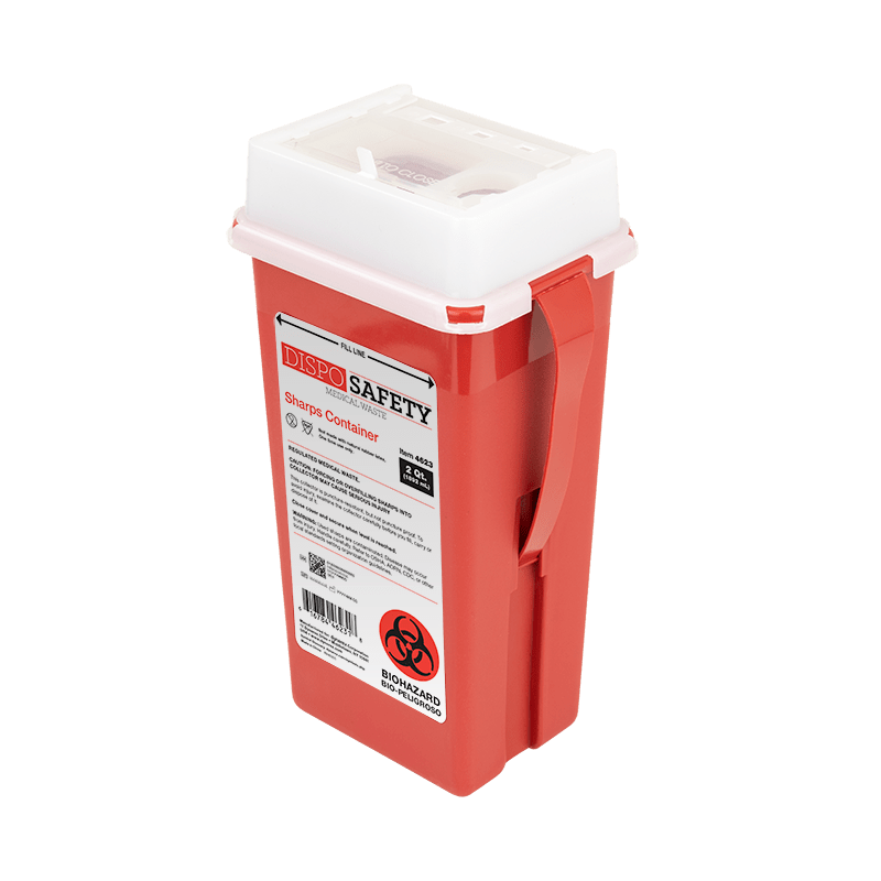Sharps Container Red - 1 qt - CornellSurgical.com