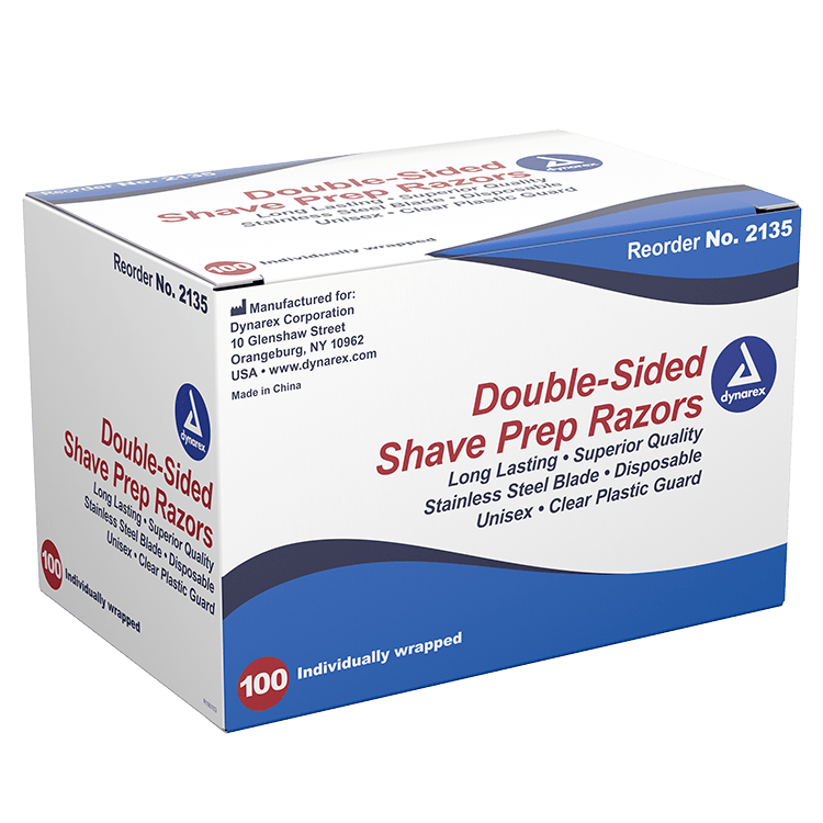 Shave Prep Razors, Double Sided, Individually Wrapped - CornellSurgical.com