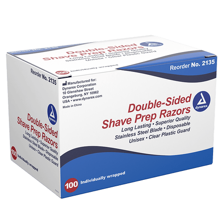 Shave Prep Razors, Double Sided, Individually Wrapped - CornellSurgical.com